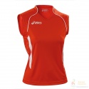 Maillot ASICS singlet aruba rouge/blanc femme