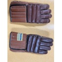 Paire de gants gardien vintage en cuir